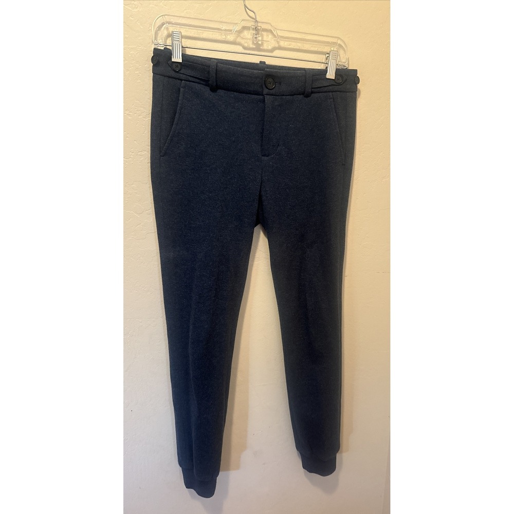 Vince Women's Size 0 Tapered Ankle Pants Gray Stretch Equestrian Style